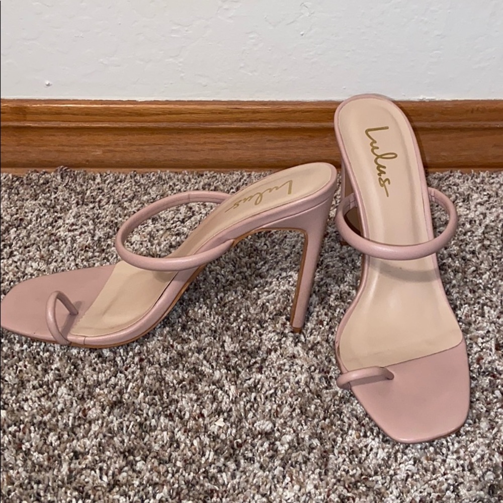 Lulu's Mimi Nude Heeled Sandals